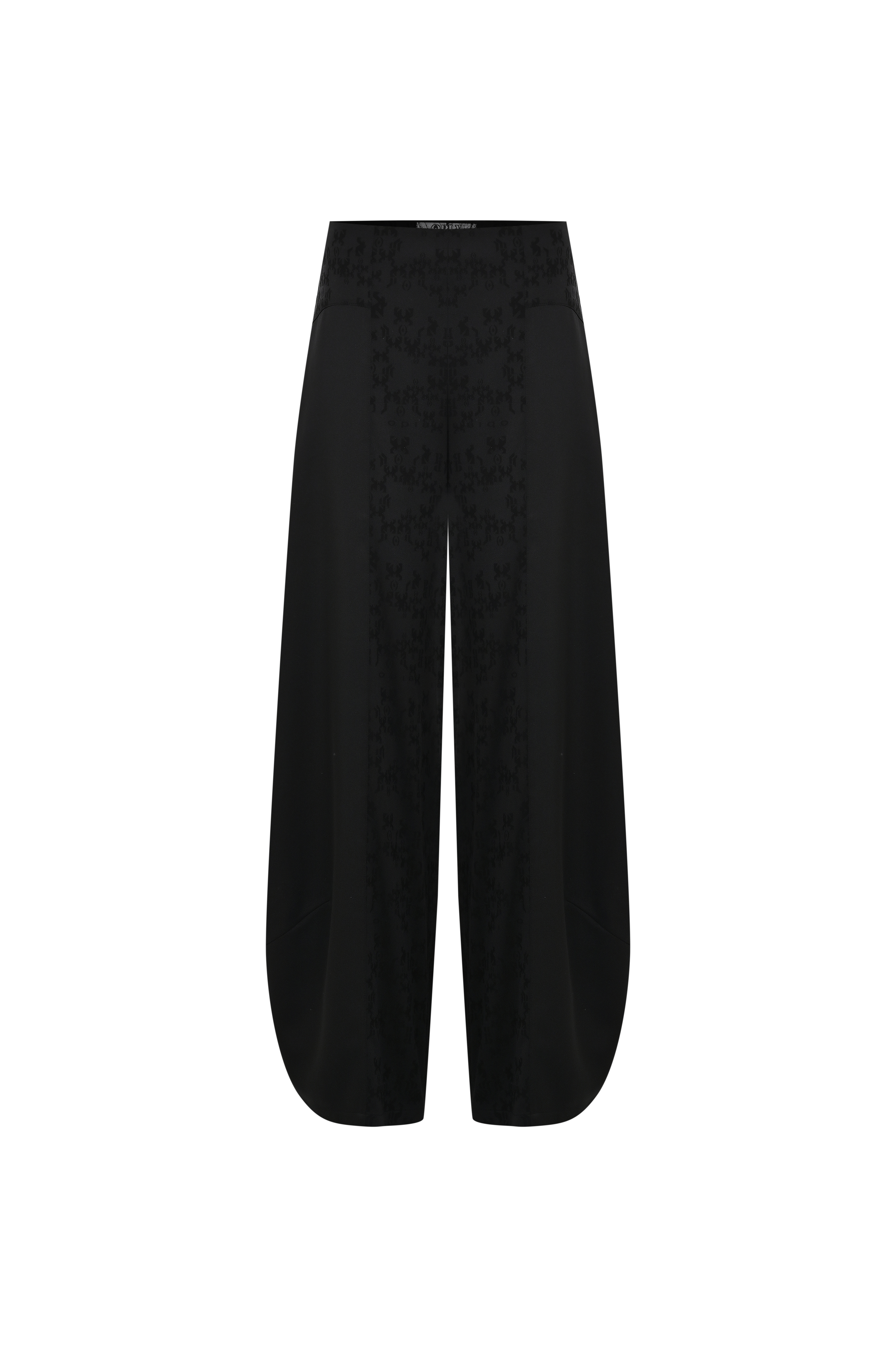 BLACK MASS FLOW TROUSERS