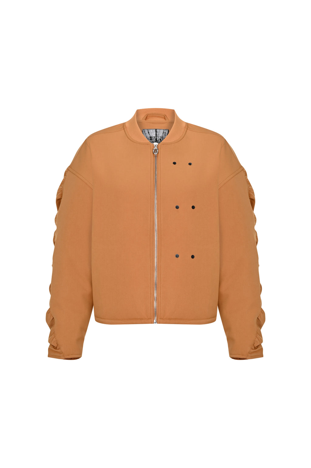 Amber Luxe Büzgülü Bomber Ceket