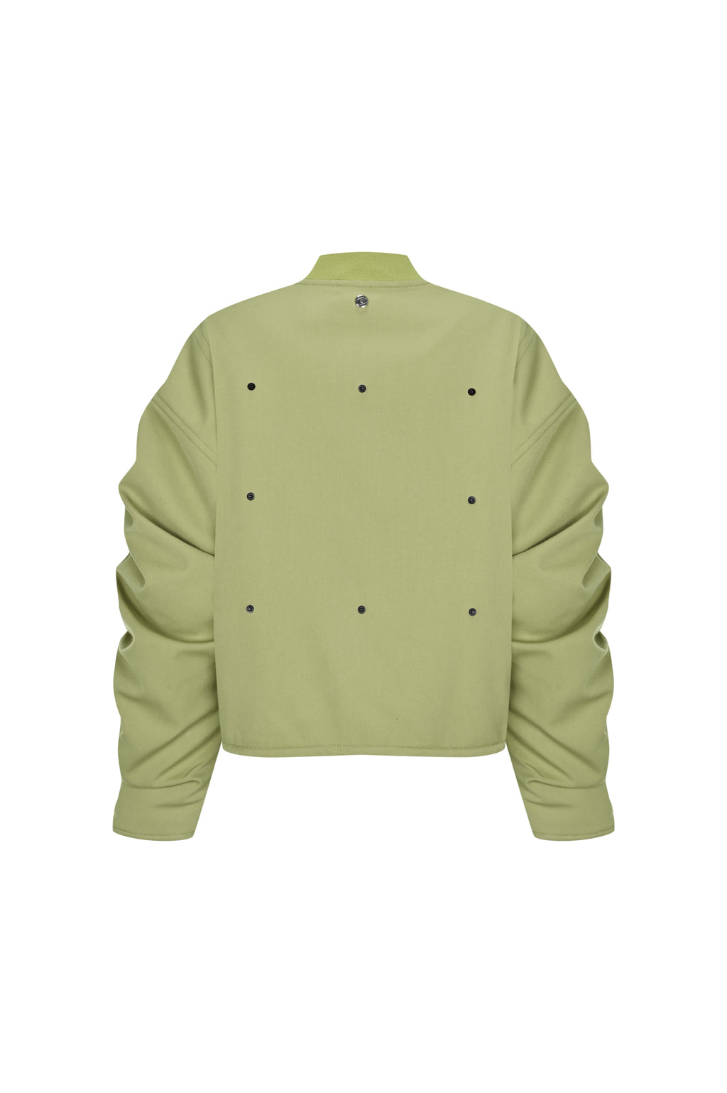 Olive Luxe Büzgülü Bomber Ceket