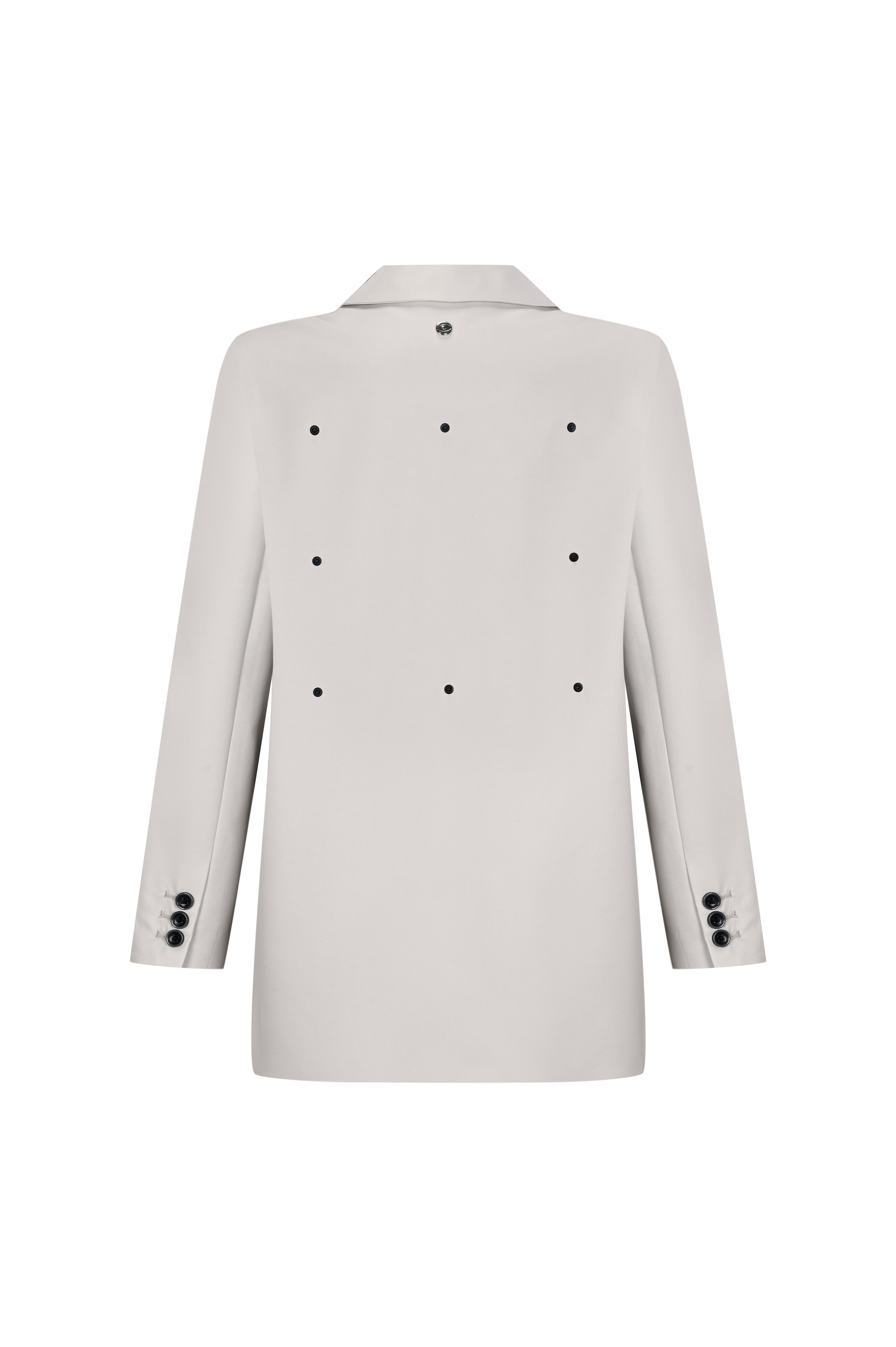 Ekru Klasik Blazer Ceket