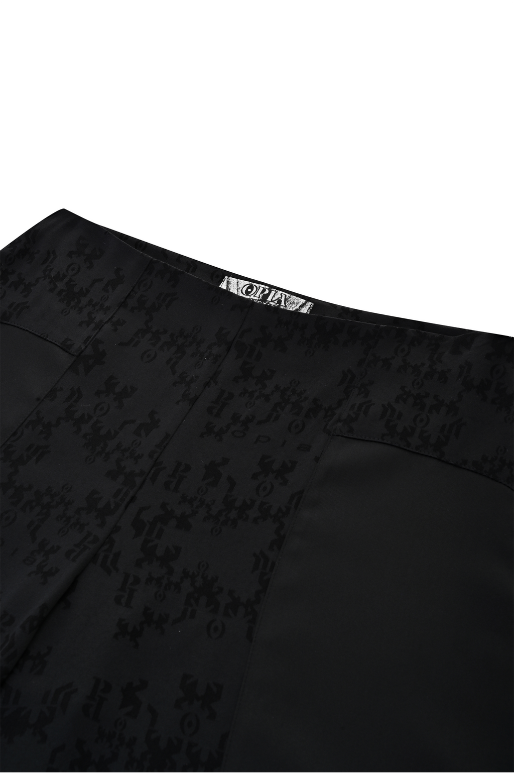 BLACK MASS FLOW TROUSERS