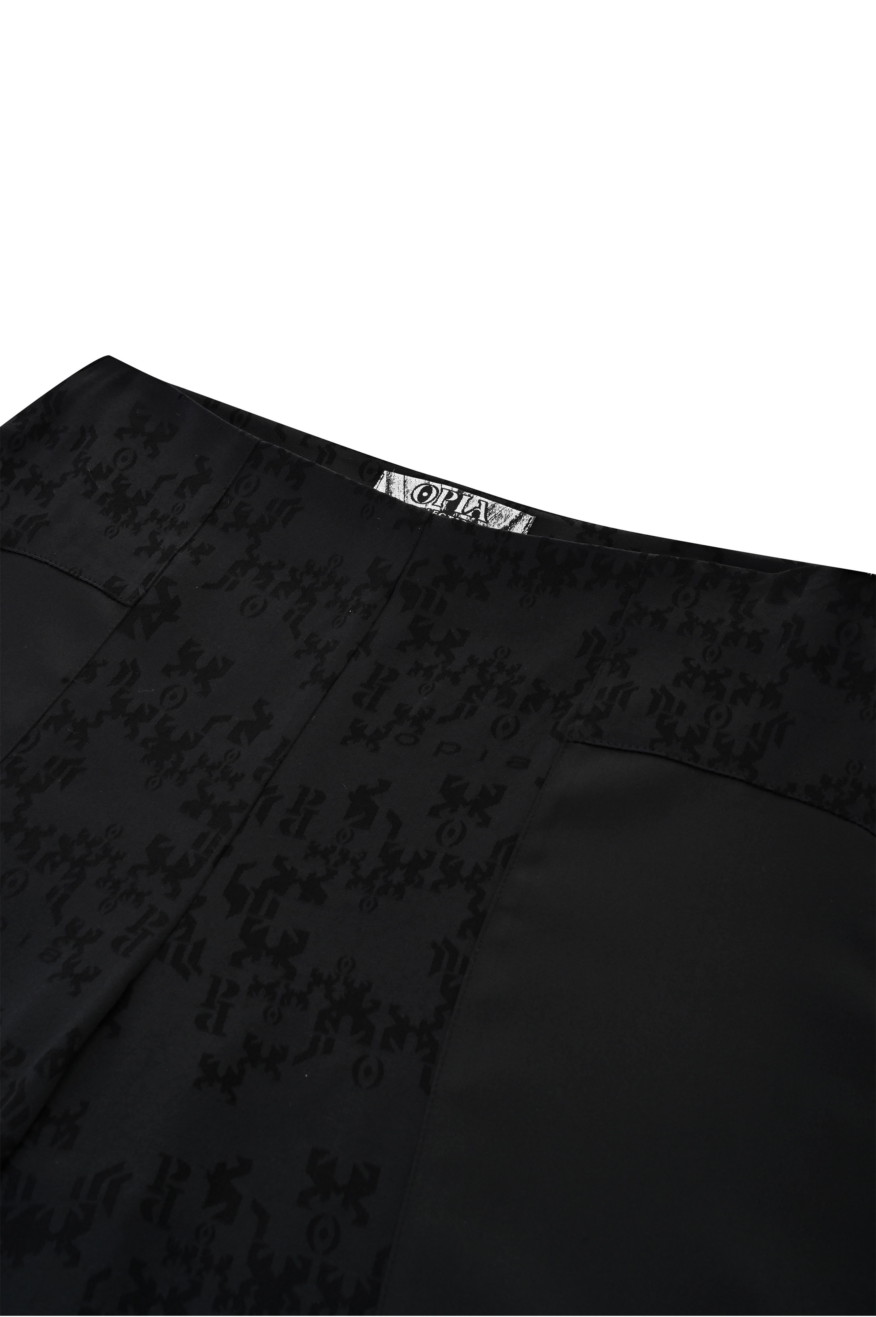 BLACK MASS FLOW TROUSERS